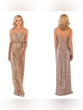 Sorella Vita Gold 9018 Nouveau Maxi Sequin Dress